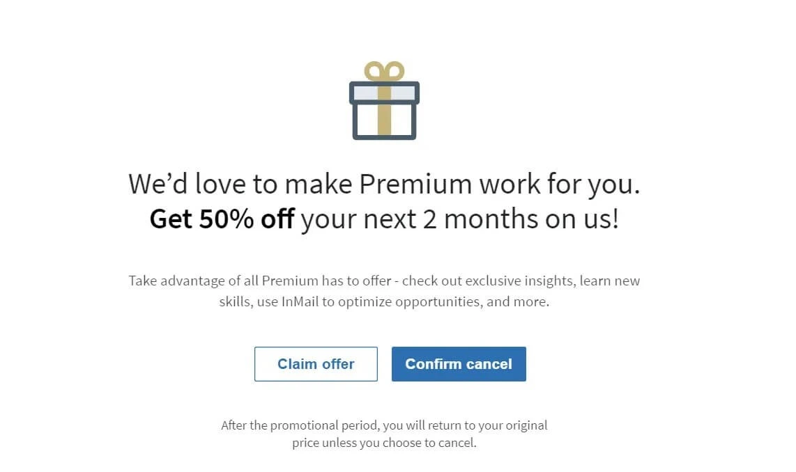 Dùng thử miễn phí LinkedIn Premium